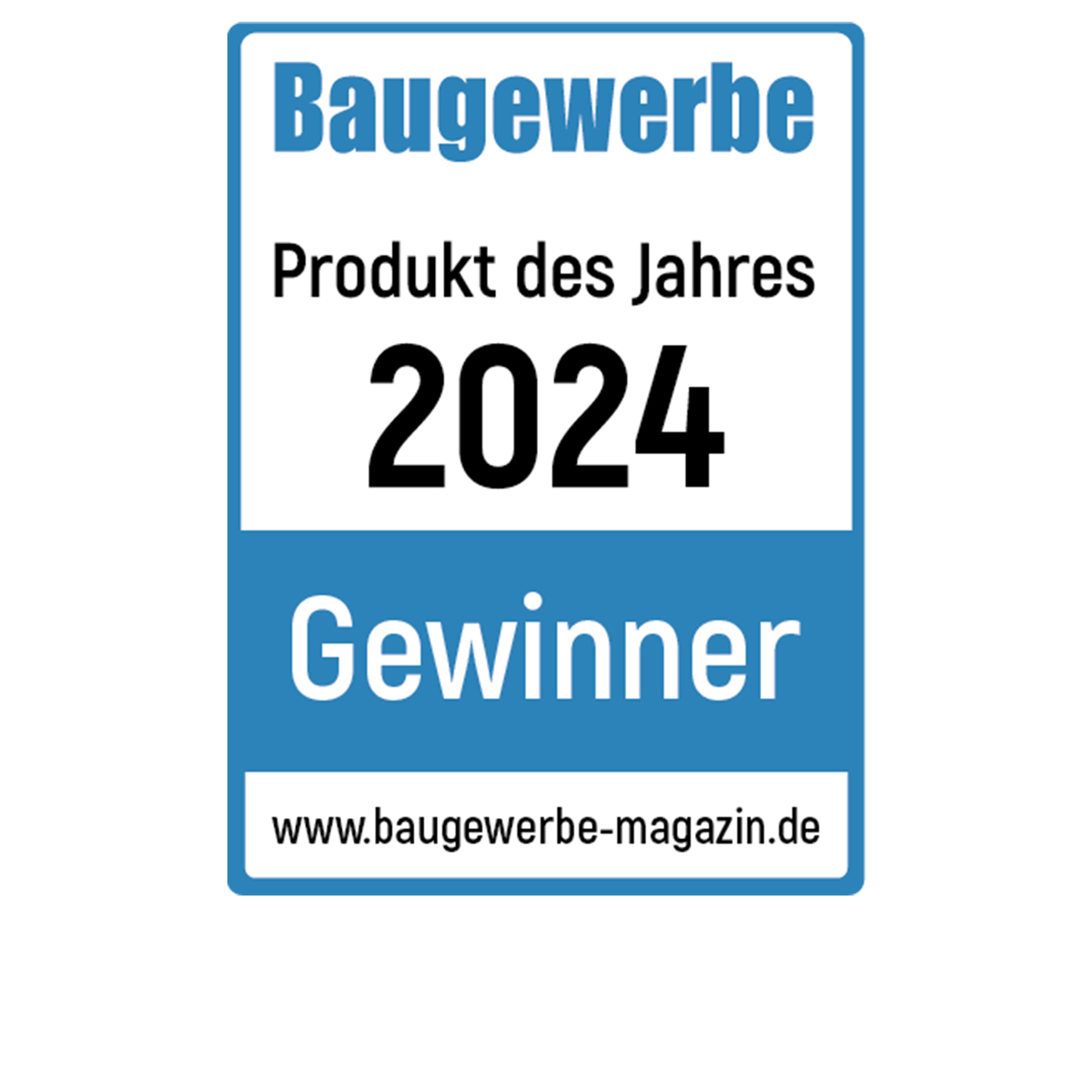 Auszeichnung zum Produkt des Jahres 2024 der Softwarelösung Betriebsmittelprüfung.